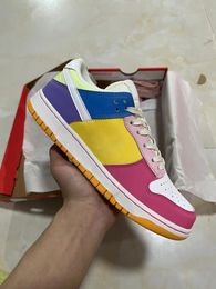 With Box Gal Pals Running Shoes Men Women Purple Blue Yellow Pink Multi-color Sports Sneaker