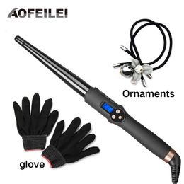 Curling Irons AOFEILEI Arrival hair tools professional Hair Curling Iron Hair waver Ceramic hair curler Curling Wand Fashion curl iron 231120