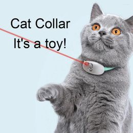 Cat Toys Automatic Toy Smart Laser Teasing Collar Electric USB Charging Kitten Amusing Interactive Training Pet Supplies