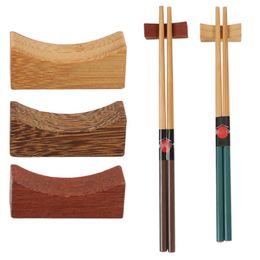 Wooden Chopsticks Holder Eco Kitchen Utensils Creative Decorative Chopsticks Pillow Care Chopstick Rest