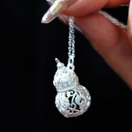 Chains 2023 Vintage Fashion Openable Gourd Sachet Ball Pendant Long Sweater Chain Banquet Jewellery Accessories Gift