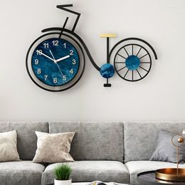 Wall Clocks Quality Acrylic Watch Hanging On The Art Bike Designer Quartz Silent Bedroom Home Decor Horloge WF1105
