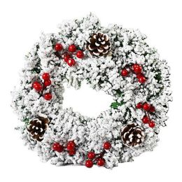 Christmas Decorations Handmade Pvc Merry Christmas Garland Wreath Decorations Wall Hanging Door Santa Claus Elk Snowman Ornaments Xmas Dhn4M