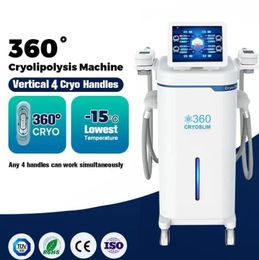 High quality 4 Handles Slimming Fat Freeze multifuncional cryolipolysis machine Cell Remove Fat Loss Weight reduc Fat Freezing beauty machine different cups