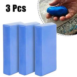 Car Wash Solutions 3pcs Clay Cleaning Bar Mud Reusable Safe Used For Body Parts Glass Mirrors Bumpers