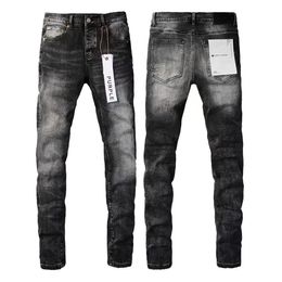 Pantaloni Strappati Designer Boy Hole Straight Streetwear Stitching Men Riding