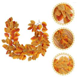 Decorative Flowers Simulation Magnolia Leaf Garland Artificial Fall Thanksgiving Home Decorations