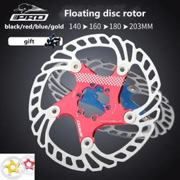 Bike Brakes IIIPRO Bicycle 140 160 180 203mm disc brake rotor floating thickening anodized quick cooling ultra light 231120