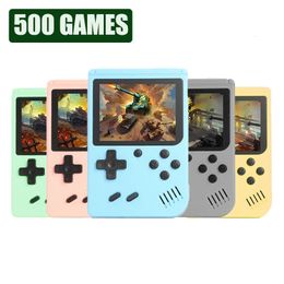 Portable Game Players Retro Portable Mini handheld video game console 8bit 30inch LCD player HD AV Out with 500 Gameboy Videojuego 231121