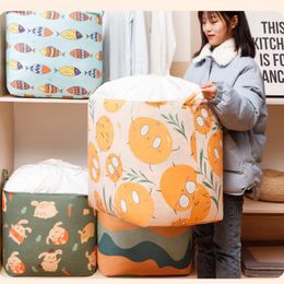 Storage Bags Folding Bag Drawstring Clothes Blanket Closet Organizer Large Capacity Kids Toys Basket Wardrobe Home Accessories StuffStorage