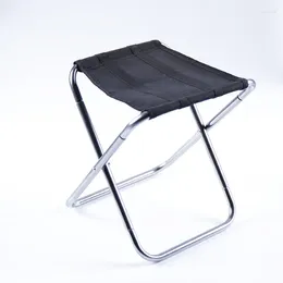 Camp Furniture Foldable Comfortable Outdoor Chair Durable Sturdy Versatile Folding Aluminium Alloy Stool Camping Portable