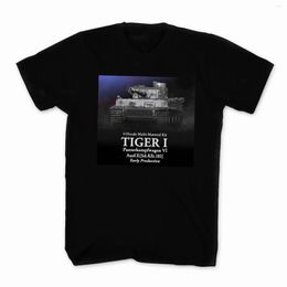 Men's T Shirts Wehrmacht Panzer VI WWII German Tiger I Tank Shirt. Cotton Short Sleeve O-Neck Casual T-shirts Loose Top Size S-3XL