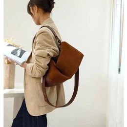 Evening Bags Boston Style Suede Leather Crossbody For Women Luxury Designer Handbags High Quality Lady Hobo Large Capacity Shoulder Bag