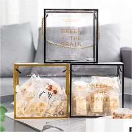 Gift Wrap Chocolate Transparent Portable Box Candy Cookie Snowflake Packing For Valentine Day Birthday Lx3854 Drop Delivery Dh15R