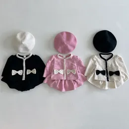 Clothing Sets Korean Baby Autumn Set 2023 Foreign Style Everything With Small Fragrant Wind Two-piece Princess Clothes