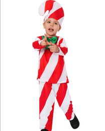 Christmas costumes children's candy crutches cosplay campus holiday stage performance costumes boys girls performance costumes Z5377