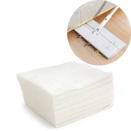 Hand Push Sweepers 50Pcs 30x40cm Disposable Microfibre Electrostatic Floor Cloths Dusting Dry Duster Mop Pads Cloth Refills ctguh 230421