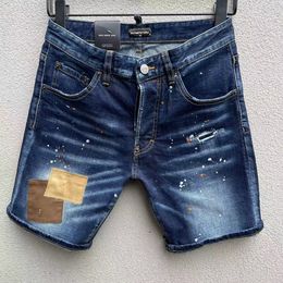 DSQ PHANTOM TURTLE Jeans Men Jean Mens Luxury Designer Skinny Ripped Cool Guy Causal Hole Denim Fashion Brand Fit Jeans Man Washed Pants 20408