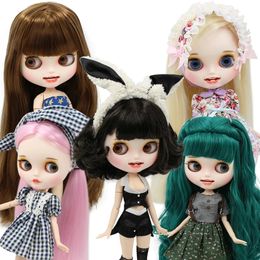 Dolls ICY DBS blyth doll CUSTMIZED carvd lips teeth matte face joint body on sale 16 BJD neo azone 230420