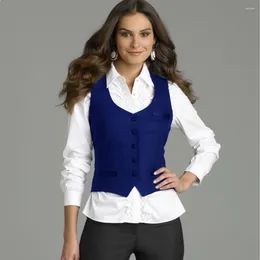 Women's Vests Fashion For Women Single-breasted Sleeveless Vest Round Neck In Coats Top Classic Luxury Clothes