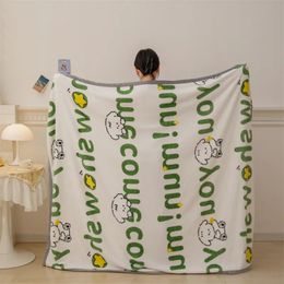 Blanket YanYangTian Winter Warm Plain Plush and Comfortable Childrens Bed Soda Water Cover 150 230 231120