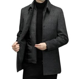 Men's Wool Blends BATMO 2023 arrival autumn Winter down liner casual trench coat men thick jackets Overcoat size M4XL YN2221 231120