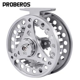 Fly Fishing Reels2 PROBEROS Wheel 3 4 5 6 7 8 WT Reel Aluminium CNC Machine Cut Large Arbour Die Casting 231120