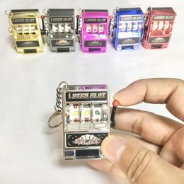 Key Rings Keychain Toy Fruit Machine Slot Machine Key Chain Fun Creative Car Jewellery Key Chain Jewellery Wholesale 231120