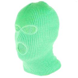 Bandanas Knit Hat 3-hole Ski Mask Beanie Full Face Knitting Outdoor Sports Knitted Yarn