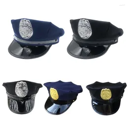 Berets Officer Hat Costume Uniform For Children Sboys Props