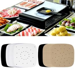 Air Fryer Perforated Bamboo Steamer Paper Parchment Liner Kitchen Tool Parchment Paper for Steaming Basket