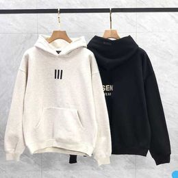 Brief Street Designer Hoodie Männer Pullover Winter Mode runden Nacken Sweatshirt Lose Stickerei Strick Jacke Trend Ess