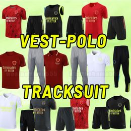 ODEGAARD HAVERTZ RICE SMITH ROWE G.JESUS SAKA soccer Tracksuits SALIBA 23 24 MARTINELLI 2023 2024 football kits shirt Men full sets training vest POLO