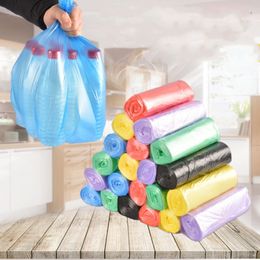 Trash Bags 100pcs Garbage Vest Style Storage Bag For Home Waste cleaning supplies 230421