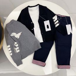 2023 New fashion sportswear Fashion children's Boys girls clothing set Spring and fall Sportswear Children students Hip Hop street clothing Wool children z76