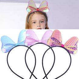 Hair Accessories 1PC Big Bow Hoop Headband Children Girls Cute Bowknot Headdress Cosplay Costume Party Decor Headwear Accessory