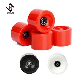 Set of 4 wheels 70mm 78A Offset Hub Solid Longboard Wheels with ABEC 9 black bearing Smooth Riding Longboarding wheels Penny board wheels