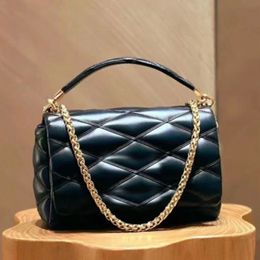 Top Luxury Designer GO-14 MM handbag Genuine Leather quilted diamond-shape pattern Sliding removable Chain Shoulder Bag Crossbody Flap with twist lock