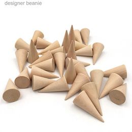 Jewelry Stand 1/5/10PCS Wooden Cone Creative Ring Holder Jewelry Stand Display Earring Ring Holder Organizer Display Tool Jewelry Storage SuppL231121