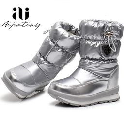 Boots Russia children's winter boots ankle kids snow boots girls winter shoes Fashion wool boys waterproof boots 231120
