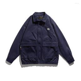 Men's Jackets Fall 2023 Men's Casual Jacket Japanese Vintage Loose Fashion Three-dimensional Pocket Work Men