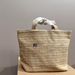 beach bags women designer bag shoulder summer travel bags Fashion Raffia Beach Tote Luxury Woven Straw Bag Purses Handbag 230421