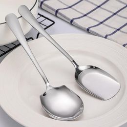 Dinnerware Sets Cutlery Spoon Serving Utensils Spoons Stainless Steel Portion Control Big Large Soup