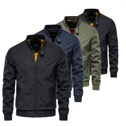 Men's Jackets Men Casual Windbreaker Fashion Bomber Jacket Military Army Male Coat Camping Baseball Hiking Outwear Man Clothing