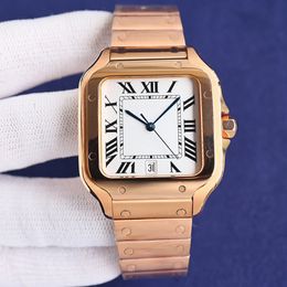 Relógio masculino de luxo 40mm Aço inoxidável Caixa de vaca Automática Mecânica Relógio Designer Men's Watch Factory