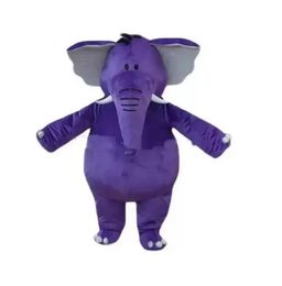 Discount factory sale Purple Elephant Mascot costume Performance Carnival Adult Size