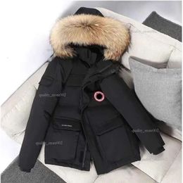 Golden Goose Piumini da Uomo Parka Giubbotti Invernali da Lavoro Giacca da Esterno Ispessita Moda Calda Mantenendo Coppia Trasmissione in Diretta Cappotto d'Oca Canadese B10 6346