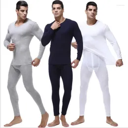 Men's Thermal Underwear Arrival Round Neck Winter Modal Super Large Male Double Layer Set Soft Comfort Plus Size XL-7XL TF8M001