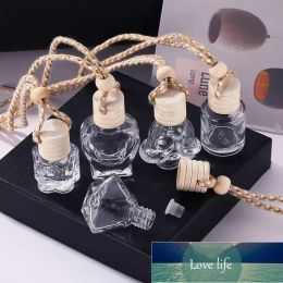 Top Essential Oils Diffusers Car Perfume Bottle Glass Decoration Bags Pendant 8ml Ornament Air Freshener for Essential Storage Pocket Empty Bottles