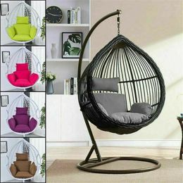 Pillow Seat Swing Hanging Egg Rattan Chair Outdoor Courtyard Hammock Porch Waist